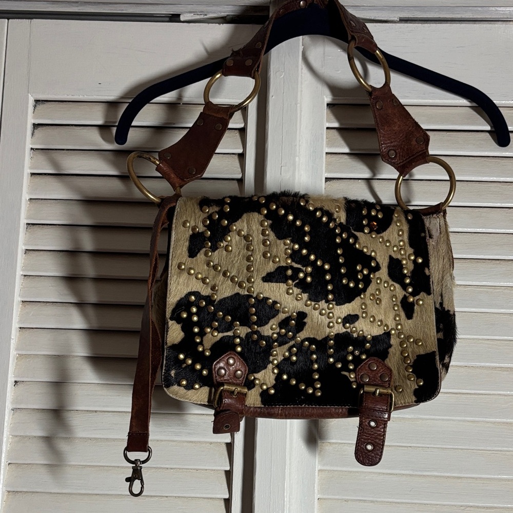 Hair on Hide Studded bag